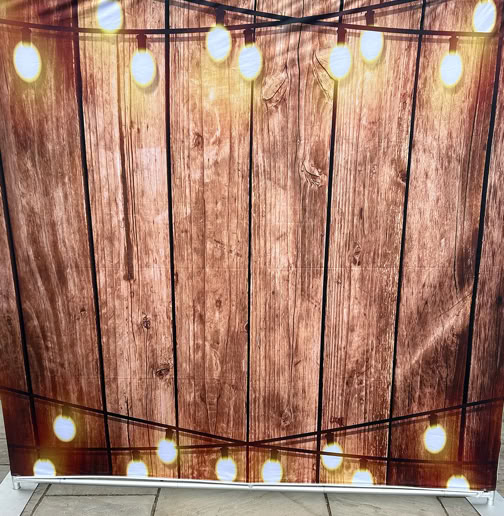 Backdrops for weddings and discos